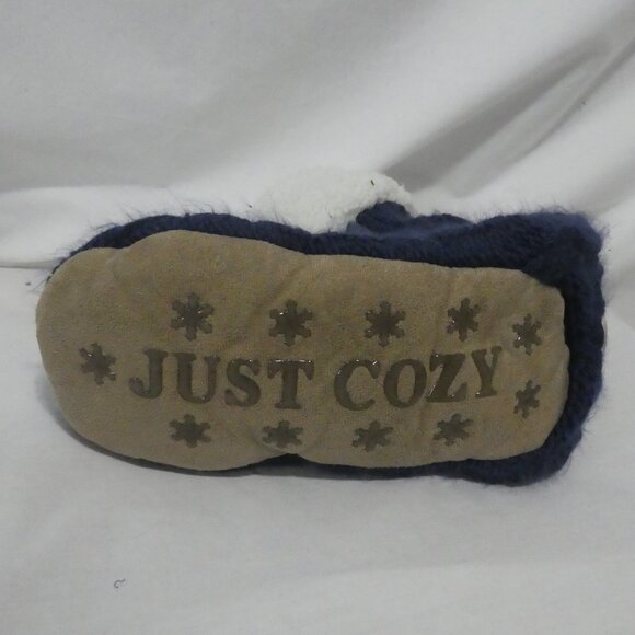 JUST COZY | 5-8 | Soft and Warm Navy Knitted Slipper Socks | NWOT - Picture 10 of 11